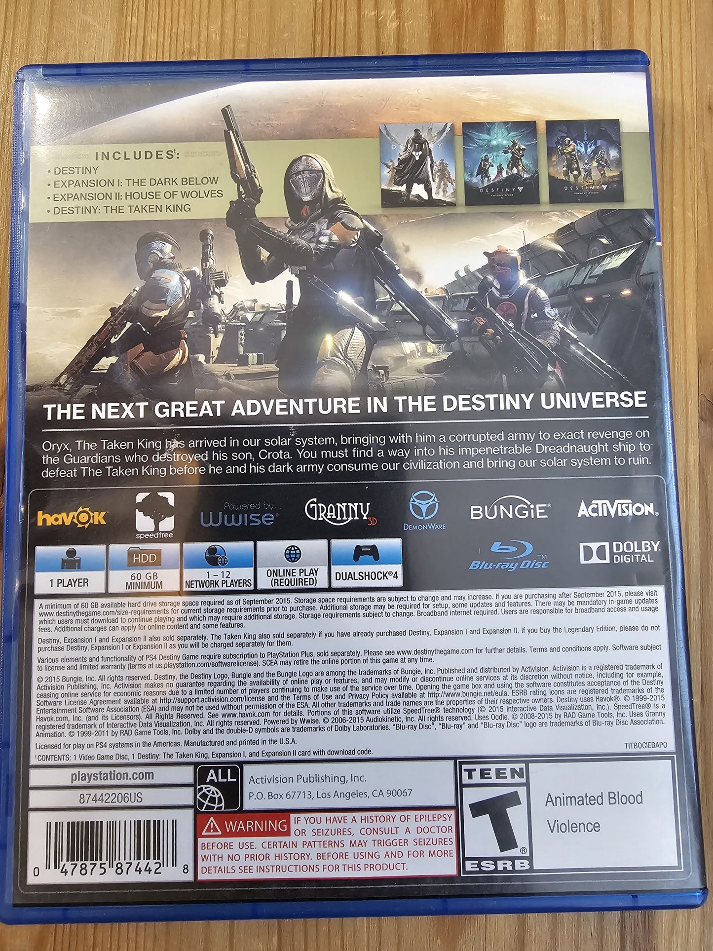 Destiny: The Taken King Legendary Edition | Sony PlayStation 4 PS4 (2015)