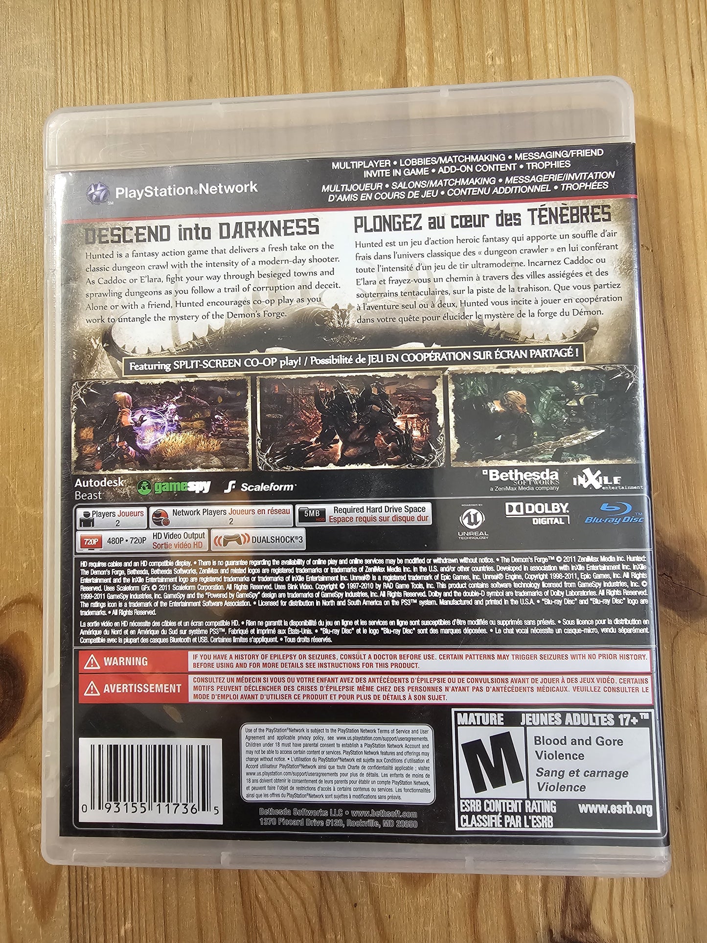 Hunted The Demon's Forge | Sony PlayStation 3 (2011)