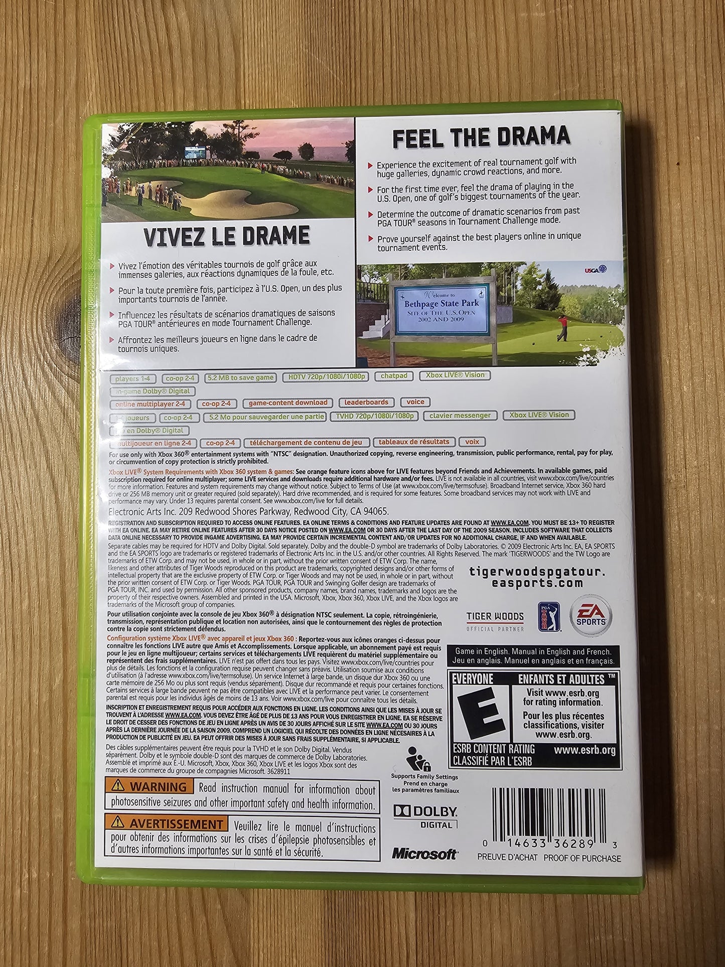 Tiger Woods PGA Tour 10 | Microsoft Xbox 360
