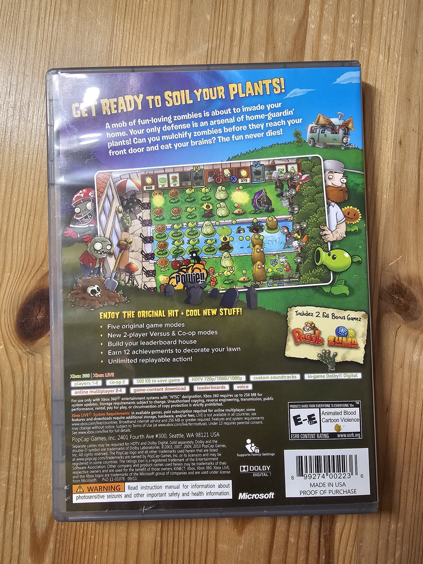 Plants vs Zombies | Microsoft Xbox 360