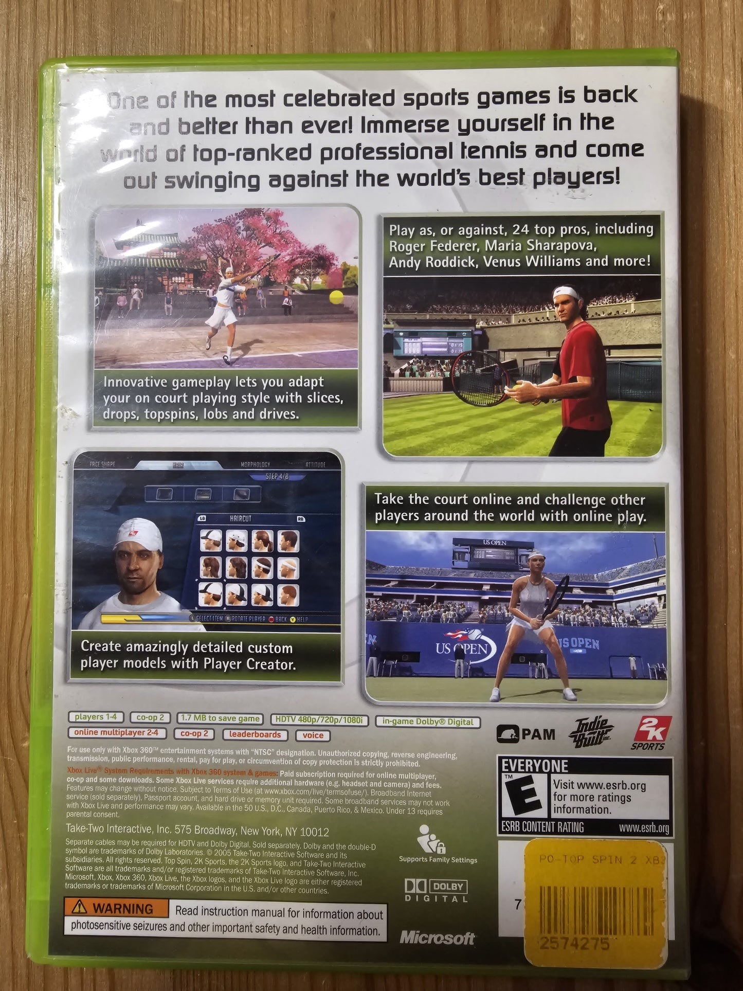 Top Spin 2 | Microsoft XBOX 360