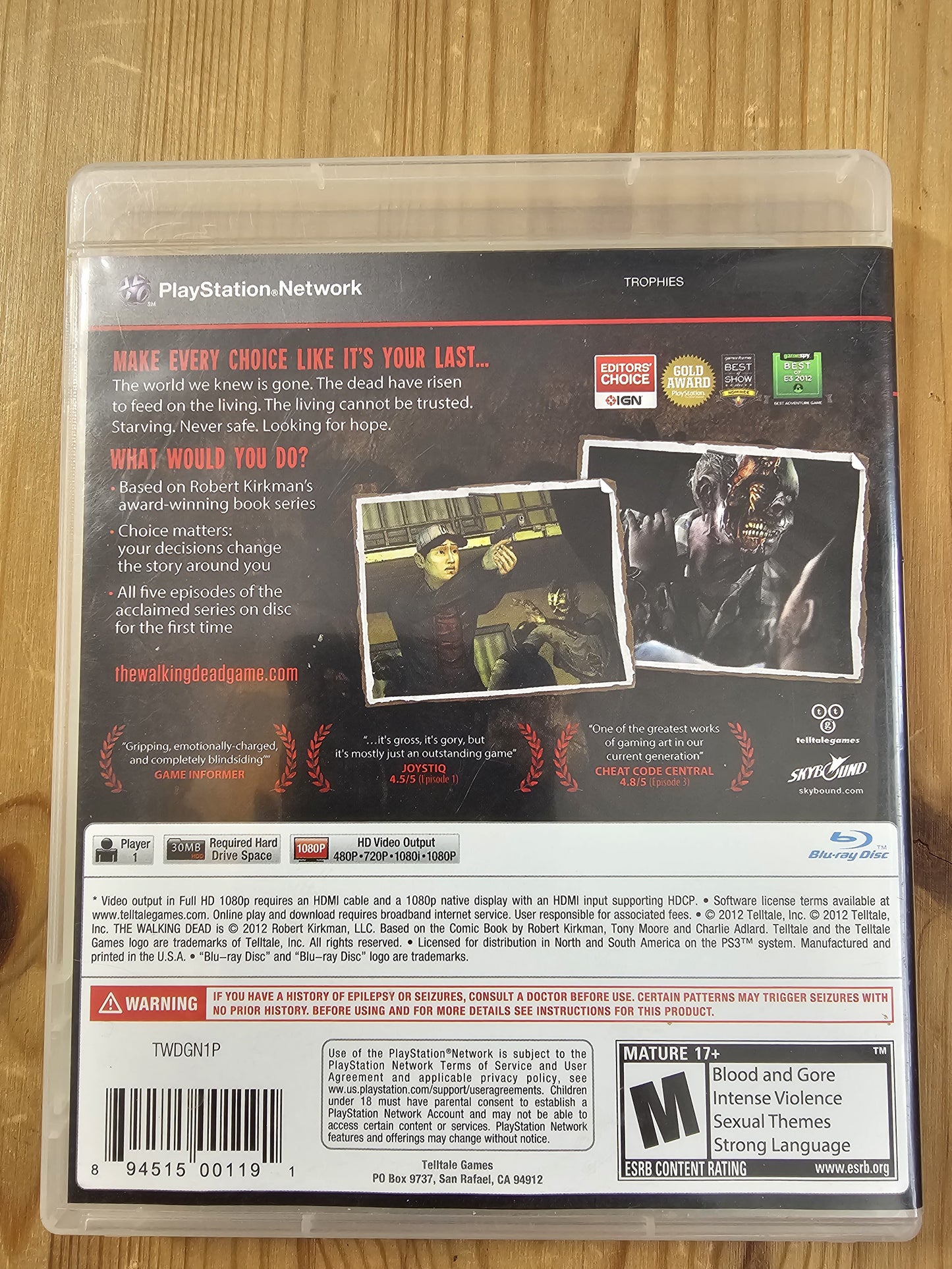 The Walking Dead: A Telltale Game Series | Sony PlayStation 3 (2012)