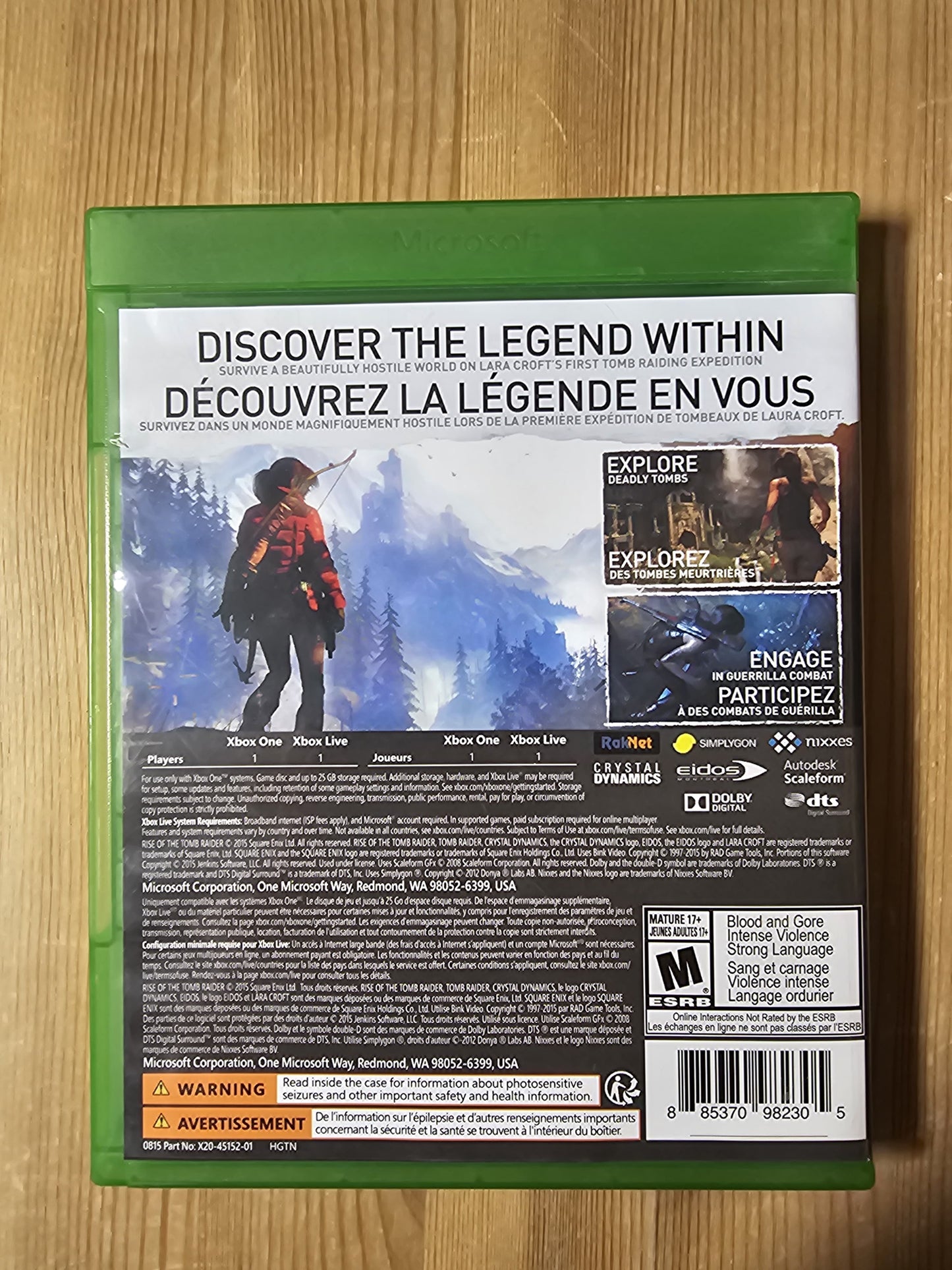 Rise of the Tomb Raider | Microsoft Xbox One (2015)