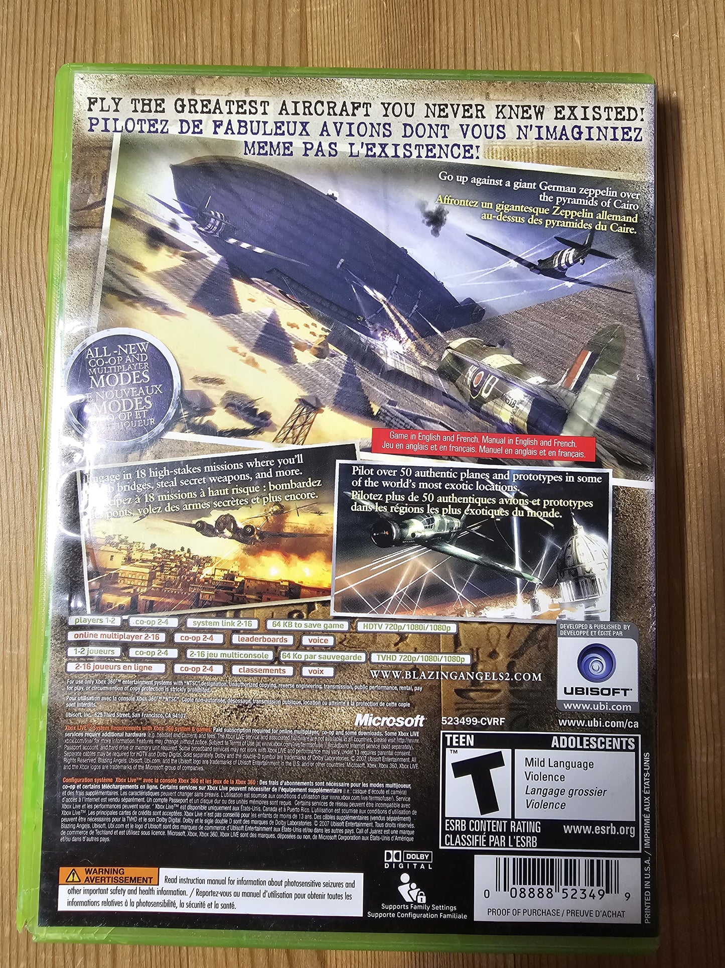 Blazing Angels 2: Secret Missions of WWII | Microsoft Xbox 360 (2007)