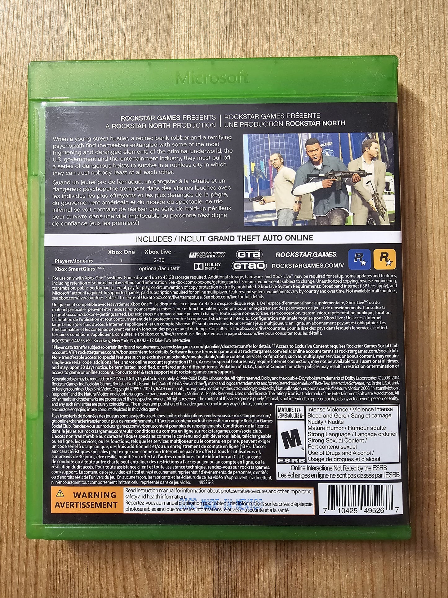 Grand Theft Auto Five, GTA 5 V | Microsoft Xbox One (2014)