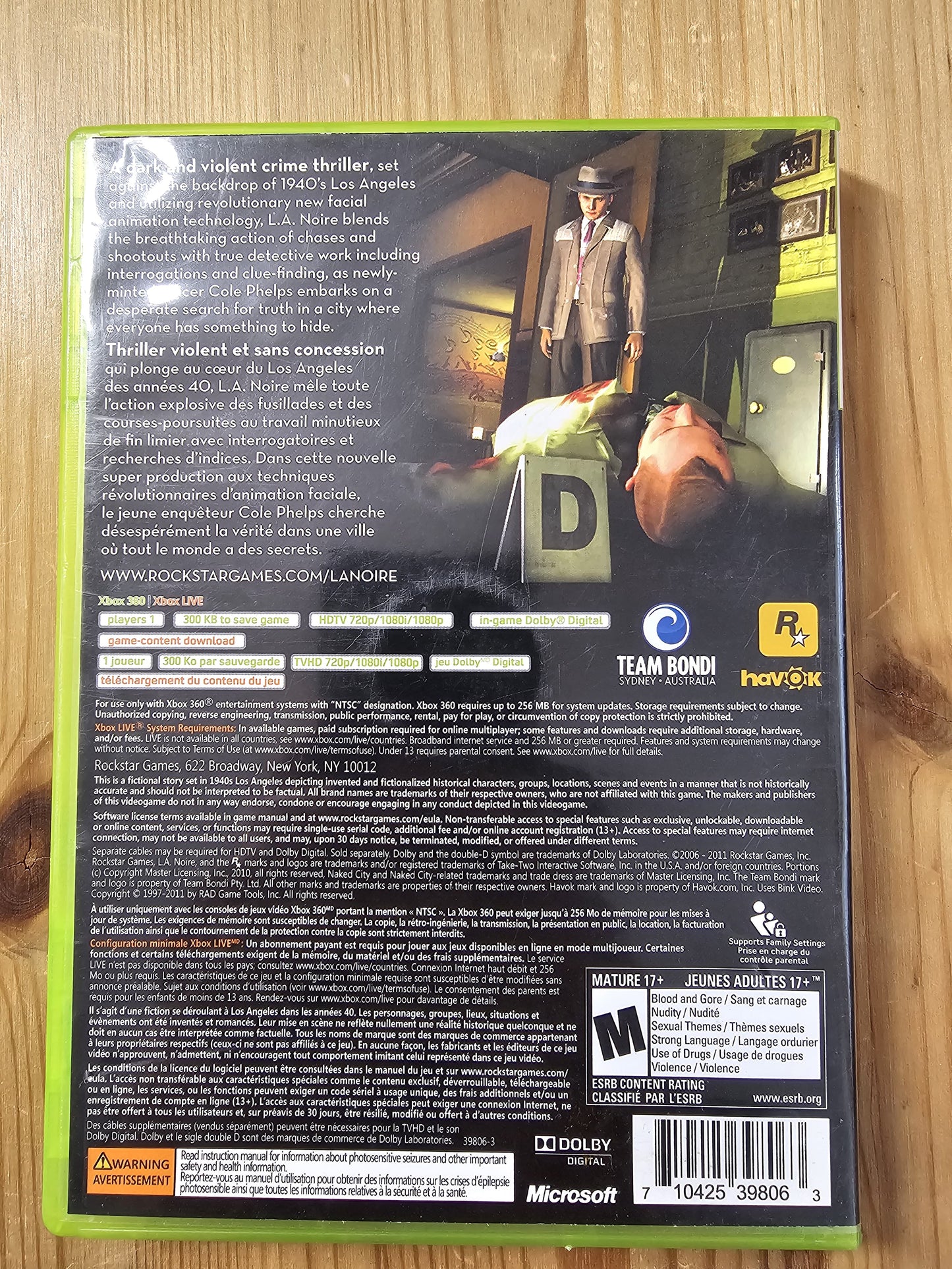 L.A. Noire | Microsoft Xbox 360
