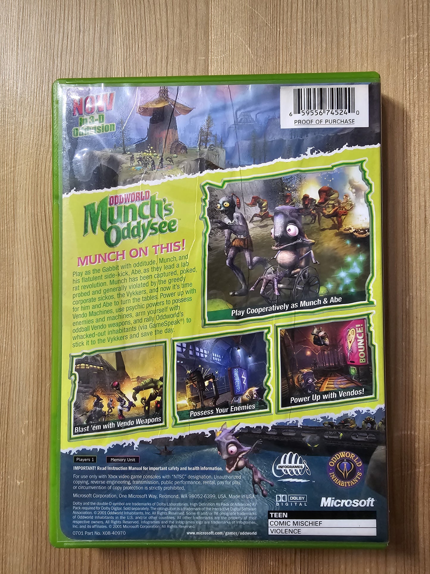 Oddworld: Munch's Oddysee | Microsoft Xbox (2001)