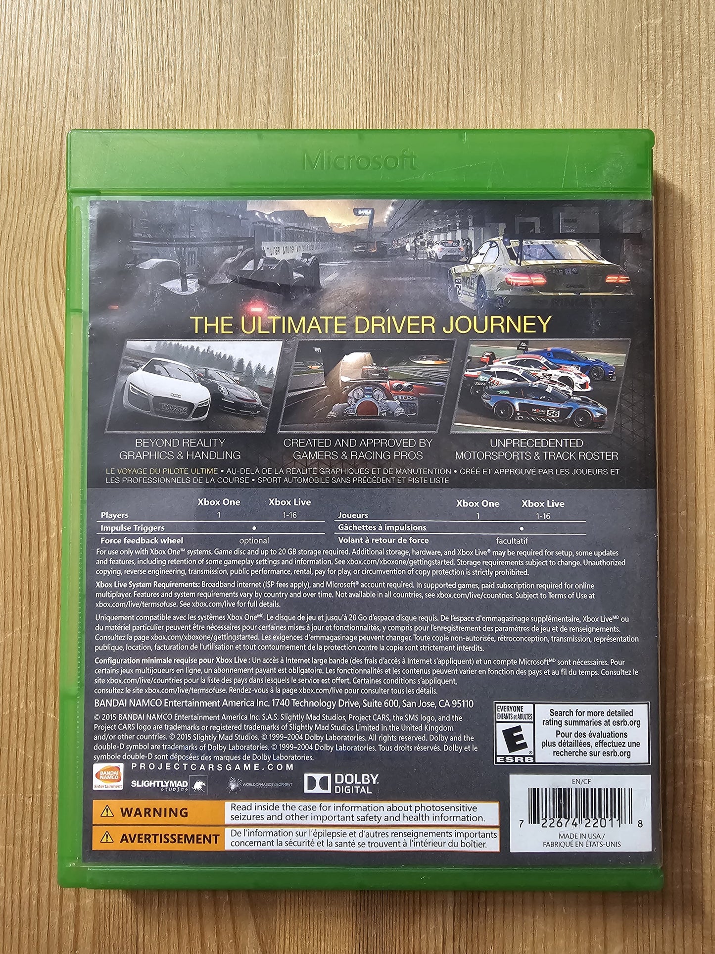 Project Cars | Microsoft Xbox One (2015)