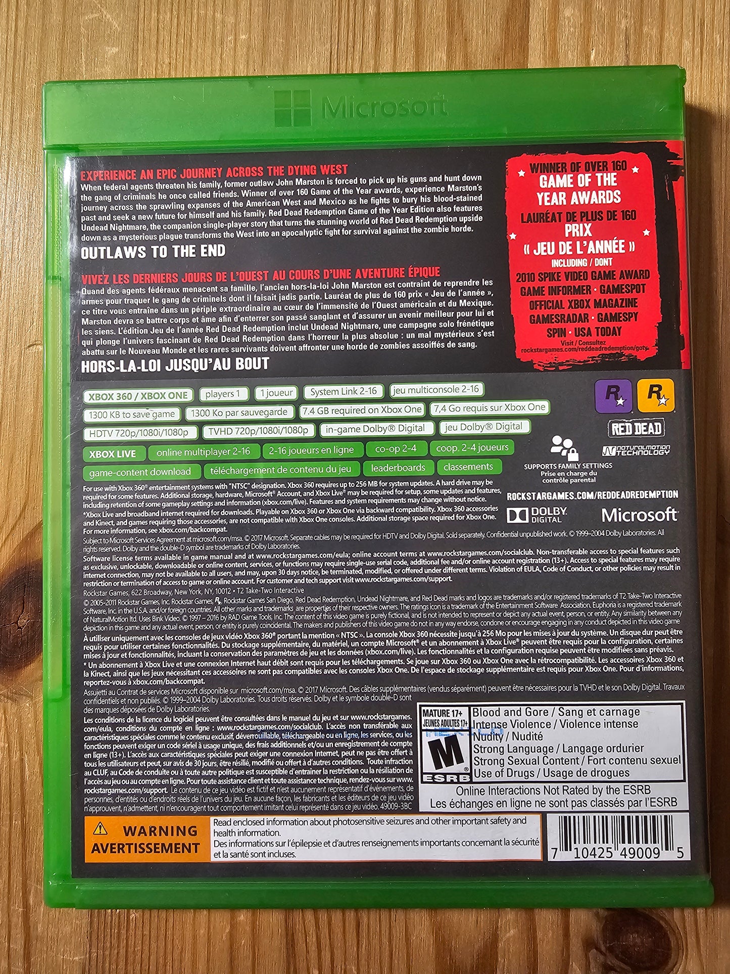 Red Dead Redemption: GOTY Edition (Microsoft Xbox One / 360)