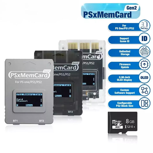 PSxMemCard Gen2 Memory Card Save Device Sony PS1 PS PSX PlayStation MemCard PRO2