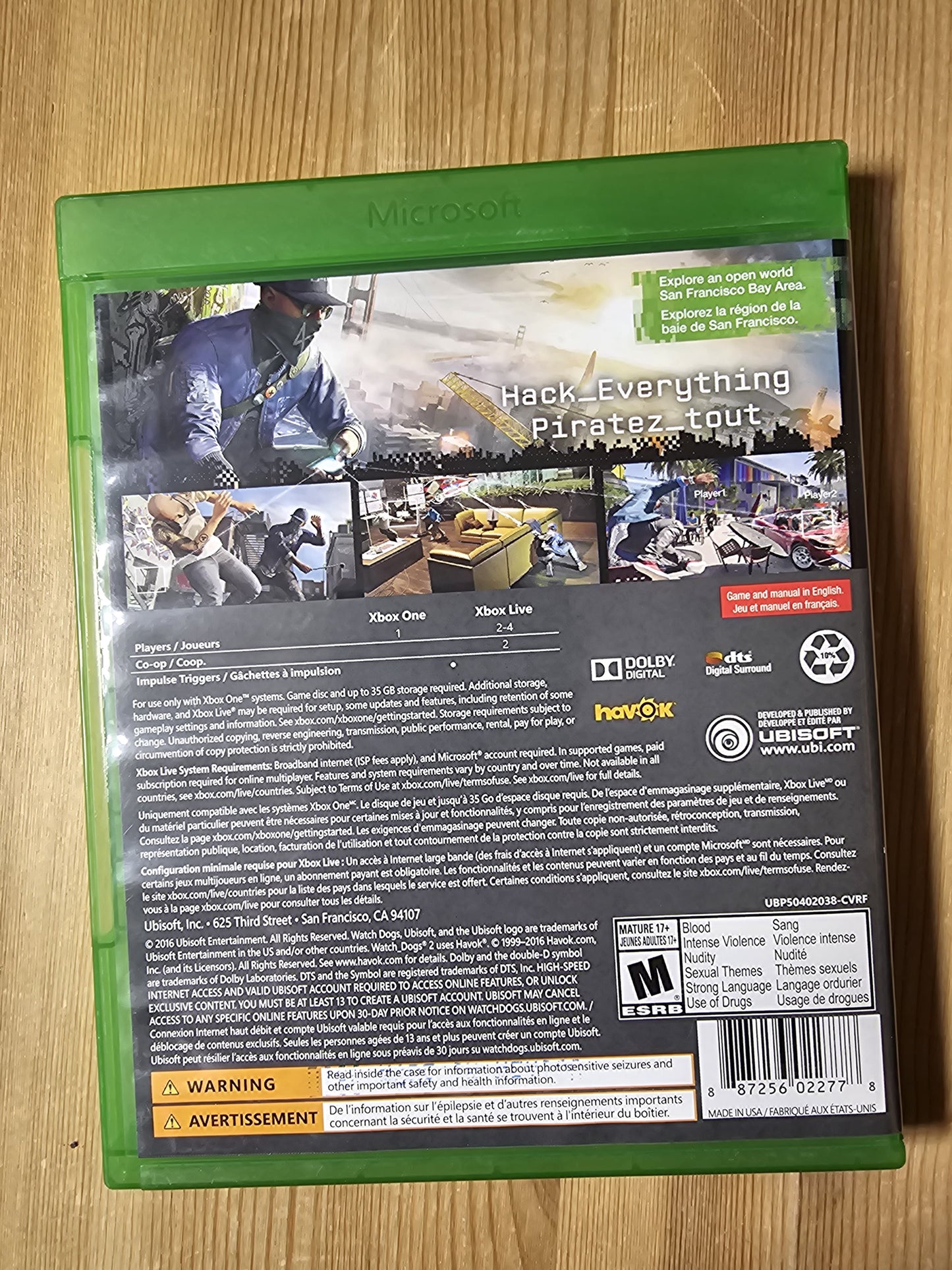 Watch Dogs 2 | Microsoft Xbox One (2016)