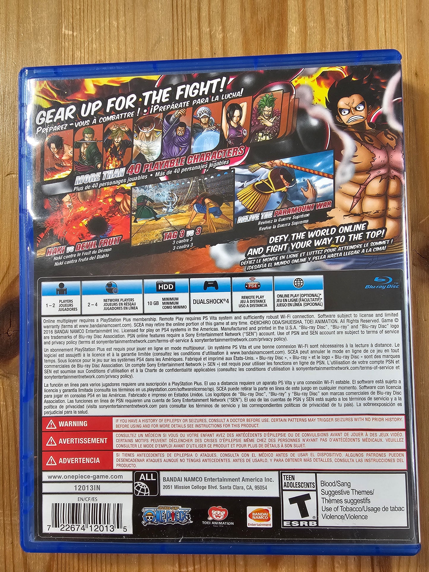 One Piece: Burning Blood | Sony PlayStation 4 (2016)