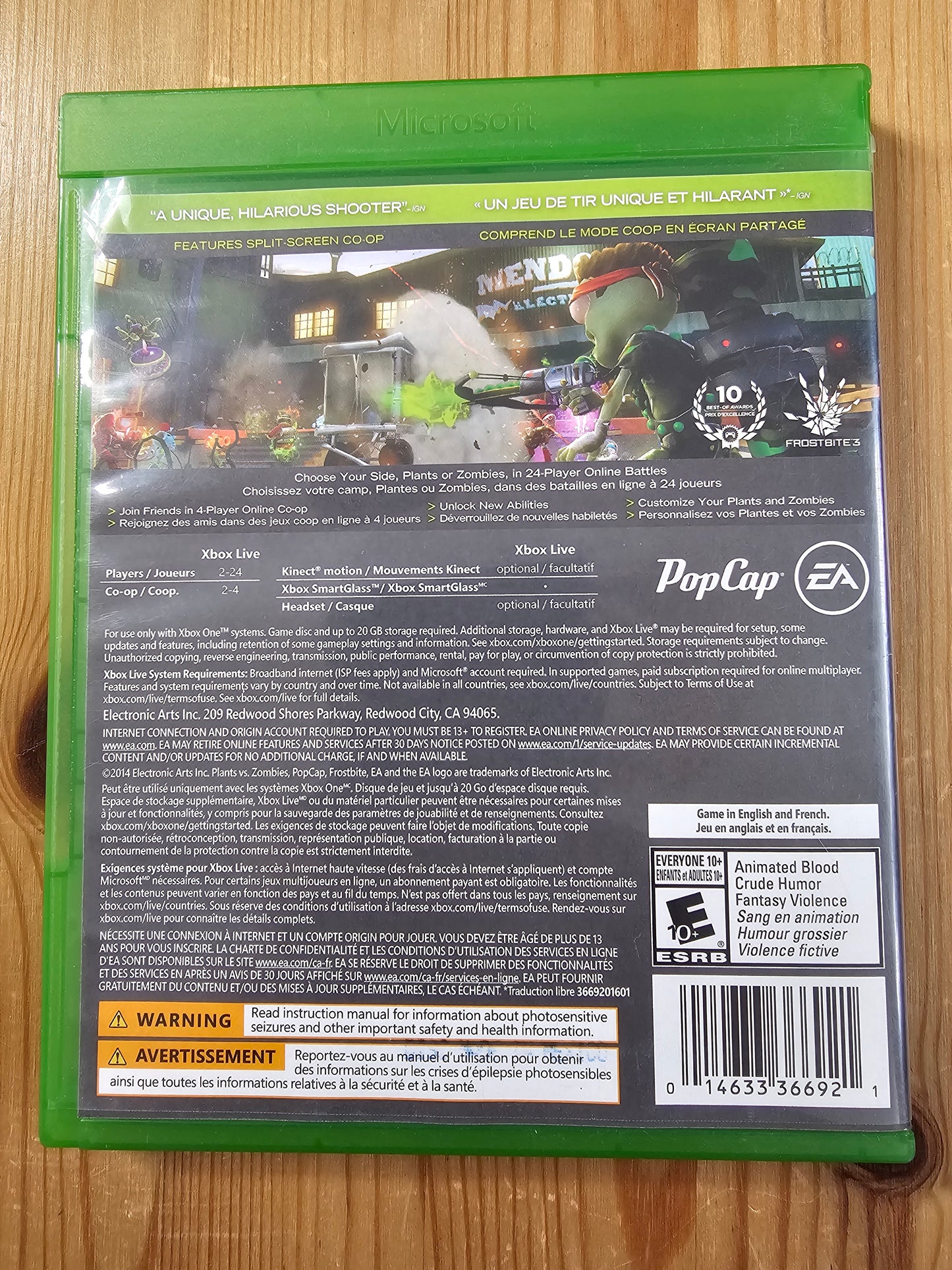 Plants vs. Zombies: Garden Warfare | Microsoft Xbox One (2014)