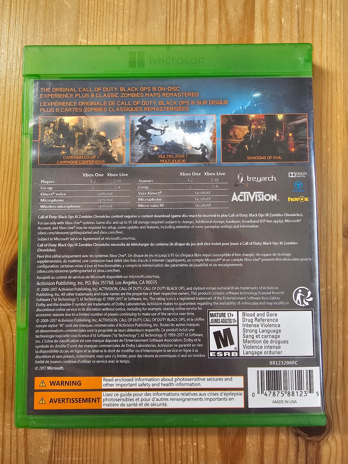 Call of Duty: Black Ops 3 III Zombie Chronicles | Microsoft Xbox One