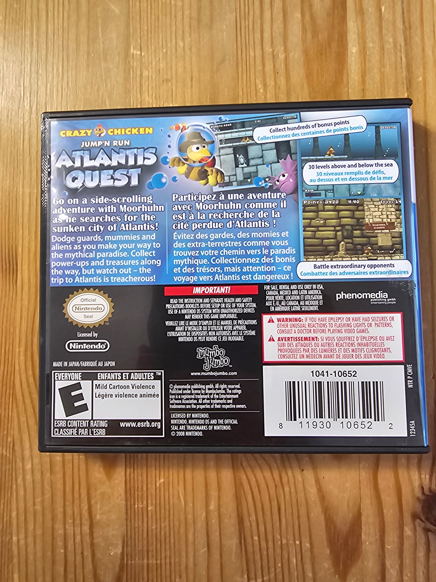 Crazy Chicken: Atlantis Quest | Nintendo DS (2009)