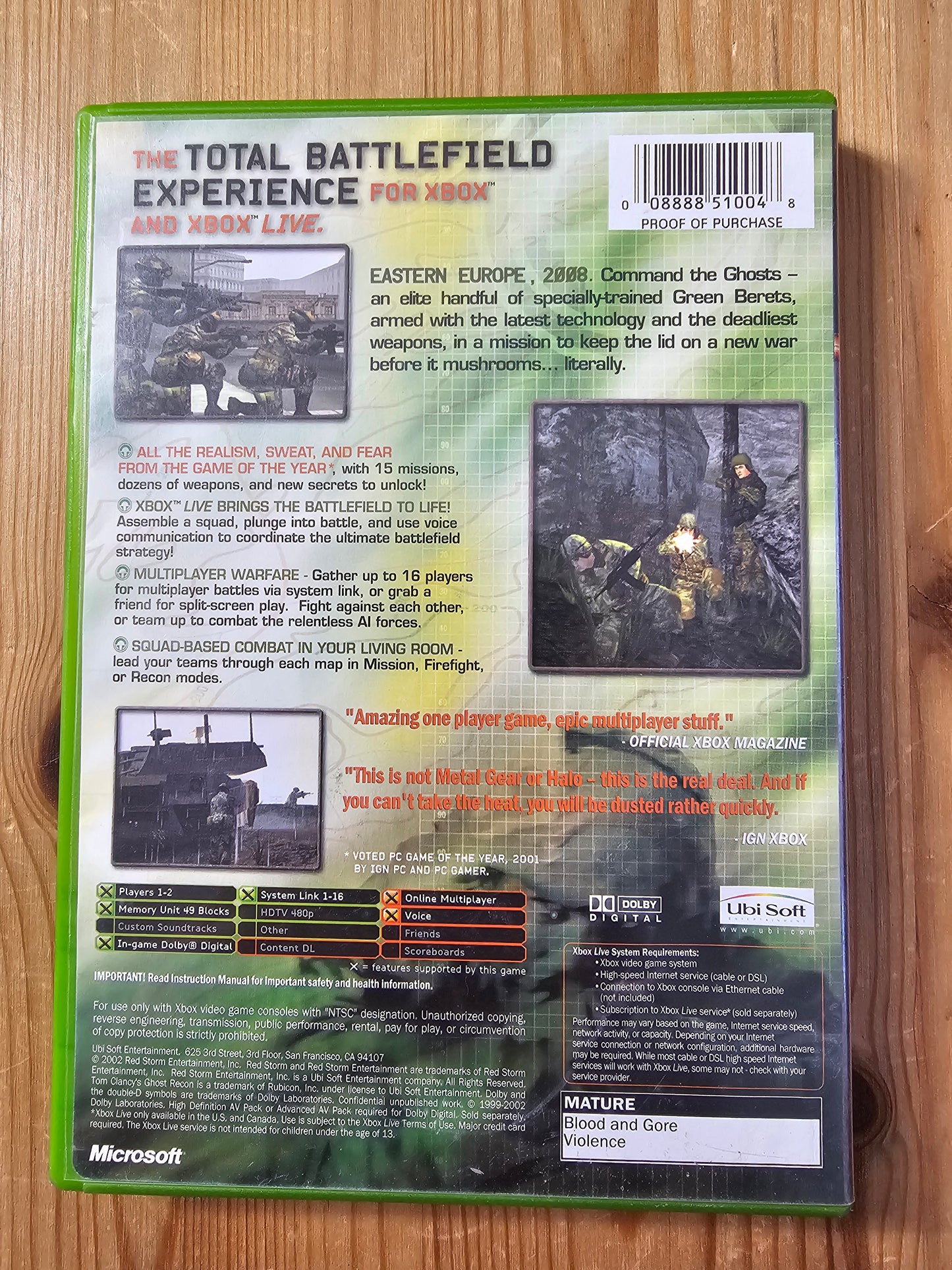 Tom Clancy's Ghost Recon | Microsoft Xbox