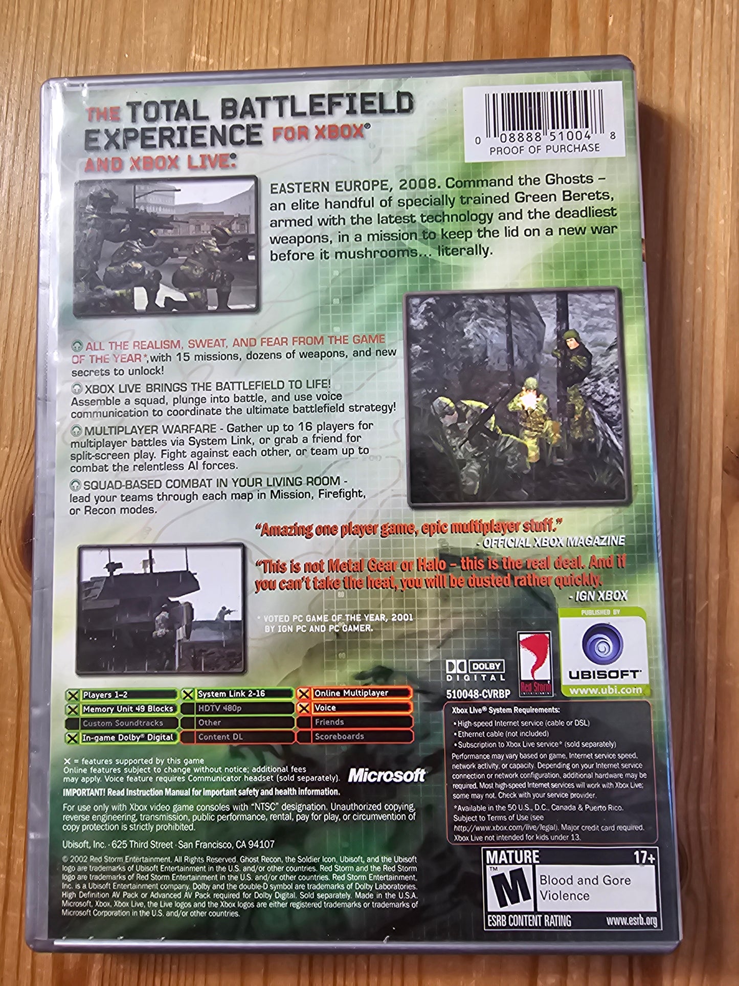 Tom Clancy's Ghost Recon | Microsoft Xbox