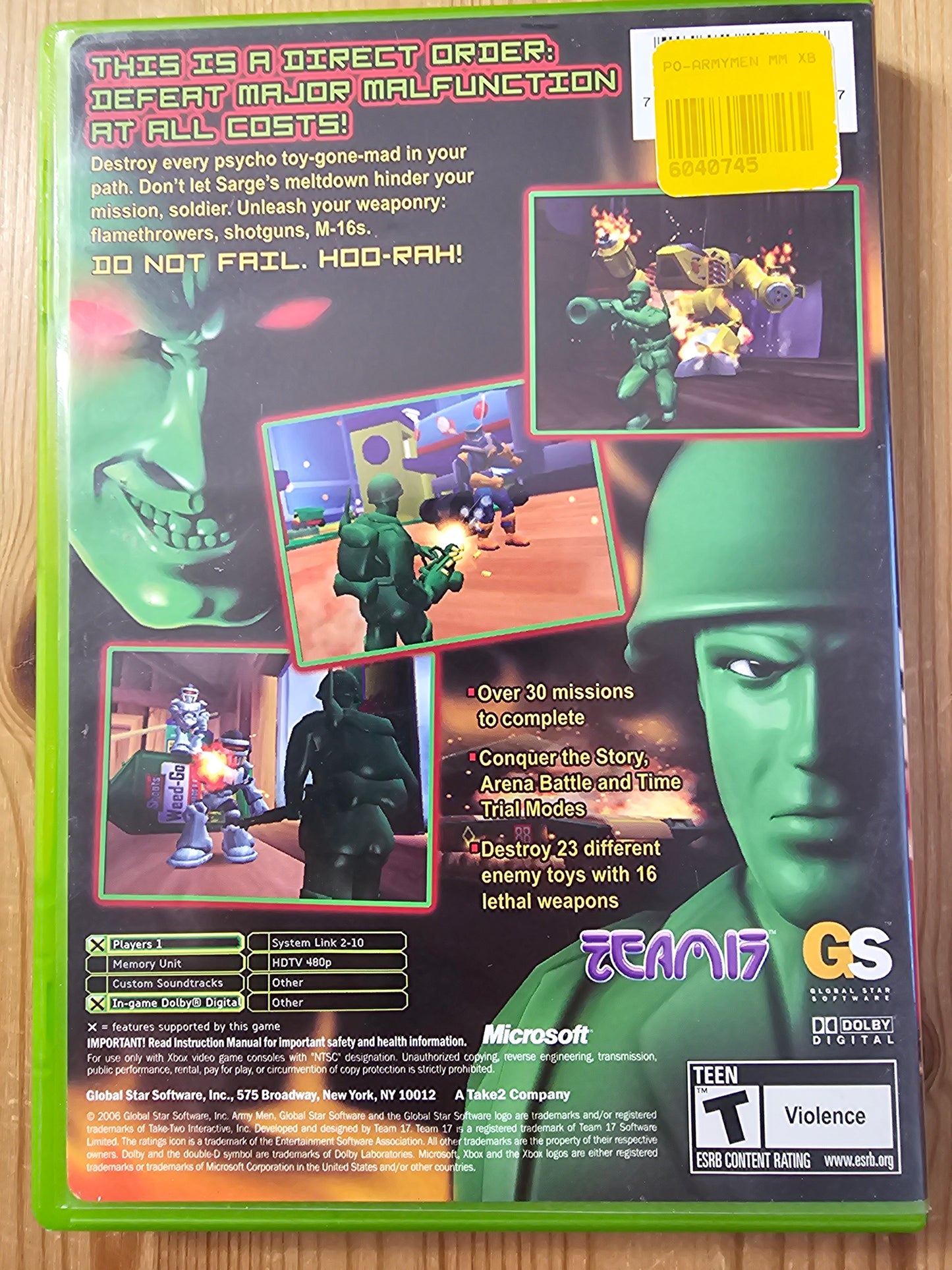 Army Men: Major Malfunction | Microsoft Xbox (2006)