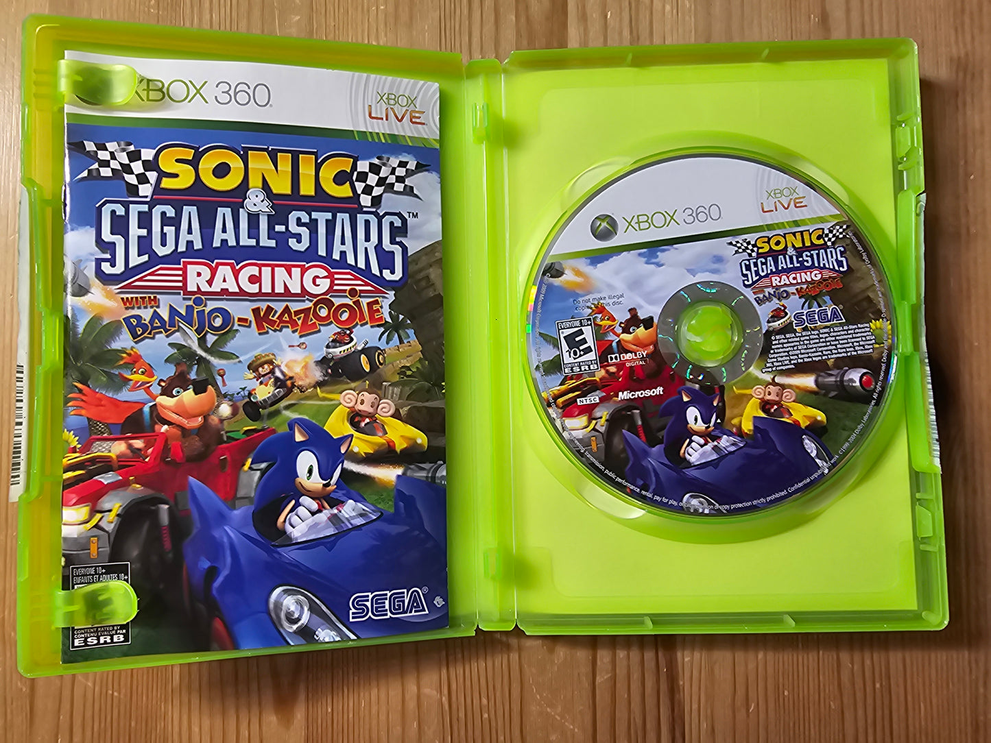 Sonic & Sega All-Stars Racing | Microsoft Xbox 360 (2010)