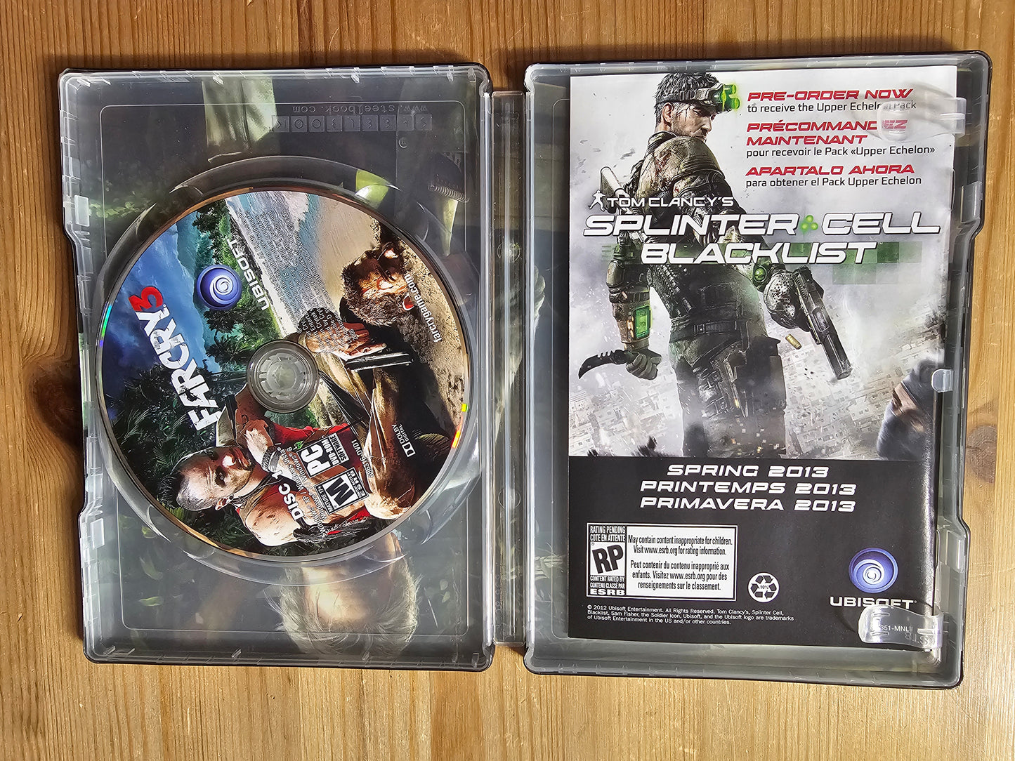 FAR CRY 3 STEELBOOK + FREE PC GAME DISKS