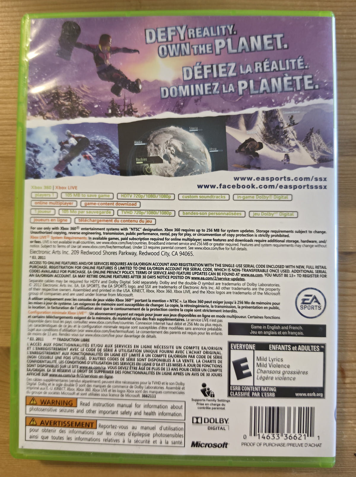 SSX | Microsoft Xbox 360 (2012) (Copy)