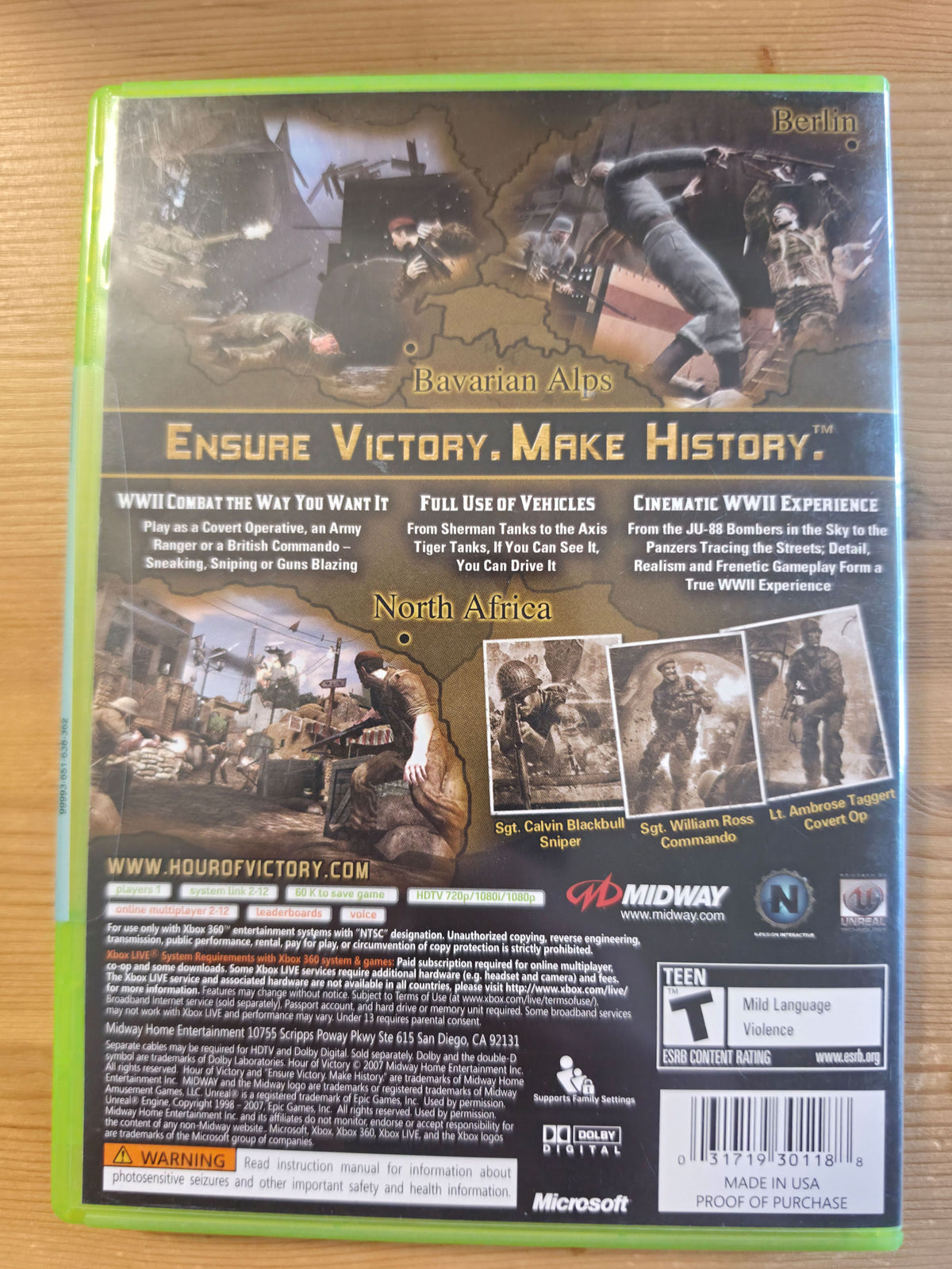 Hour of Victory | Microsoft Xbox 360 (2007)
