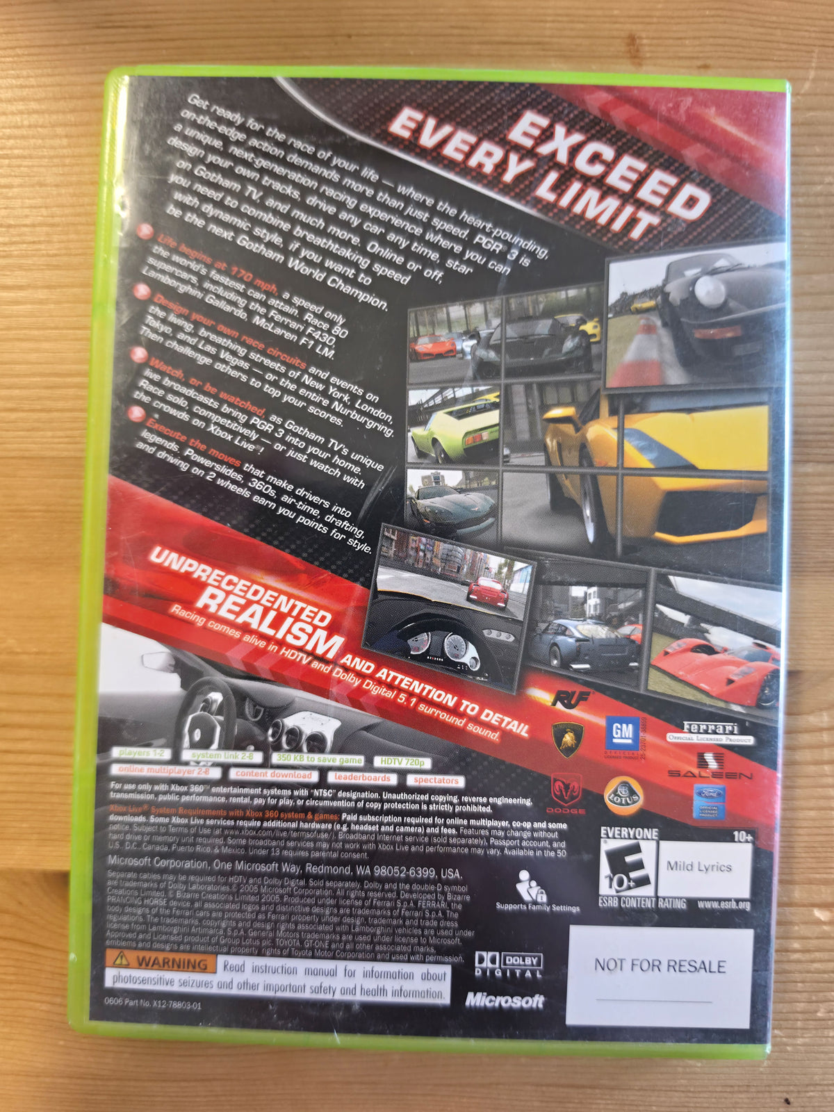 PGR Project Gotham Racing 3 | Microsoft Xbox 360 (2005)