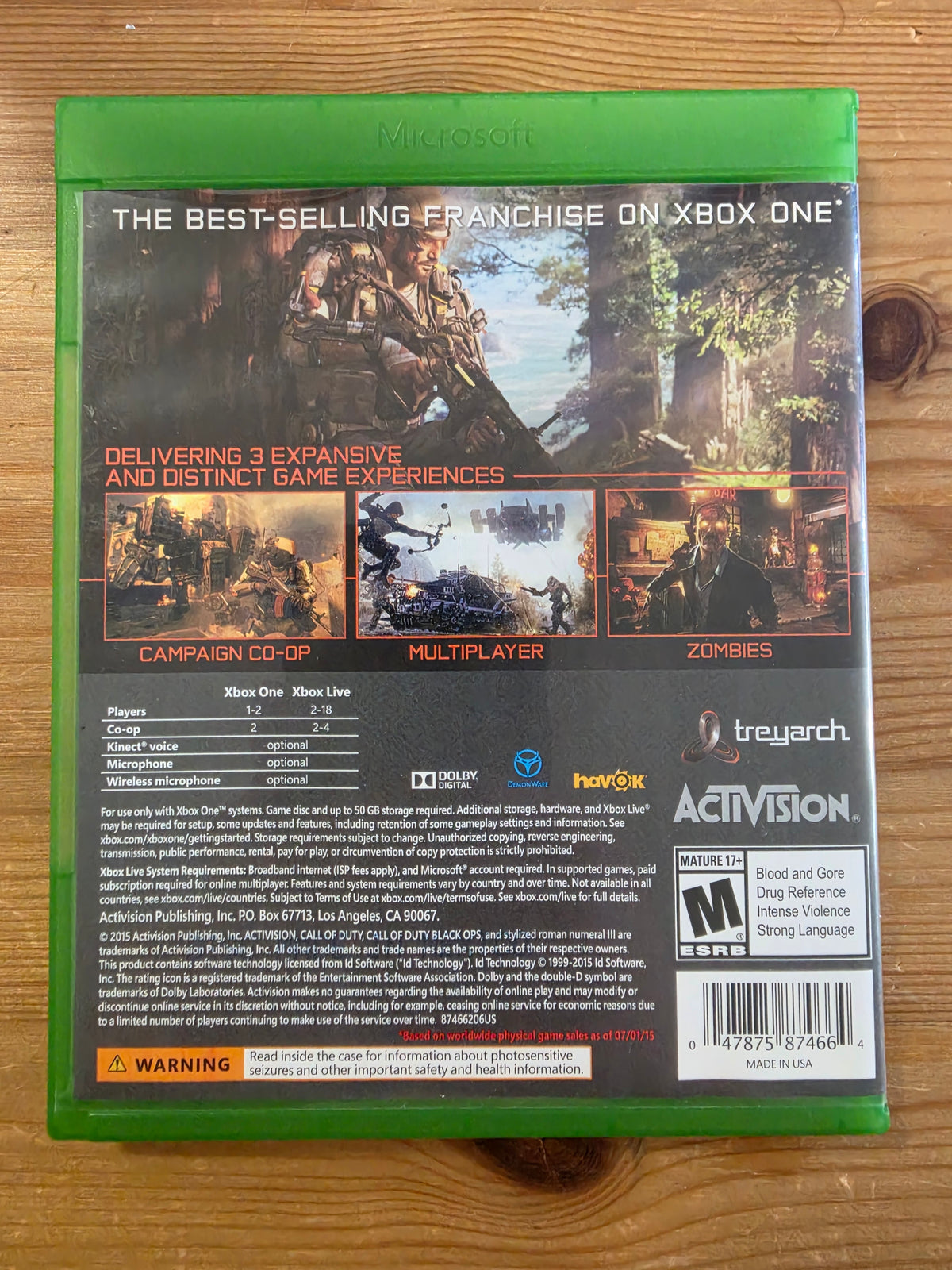 Call of Duty: Black Ops III 3 | Microsoft Xbox One (2015)