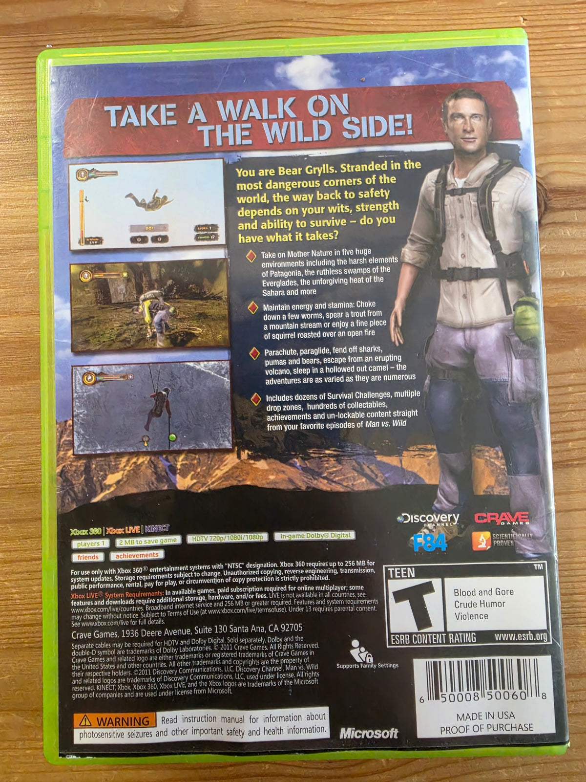 Man vs. Wild With Bear Grylls | Microsoft Xbox 360 (2011)