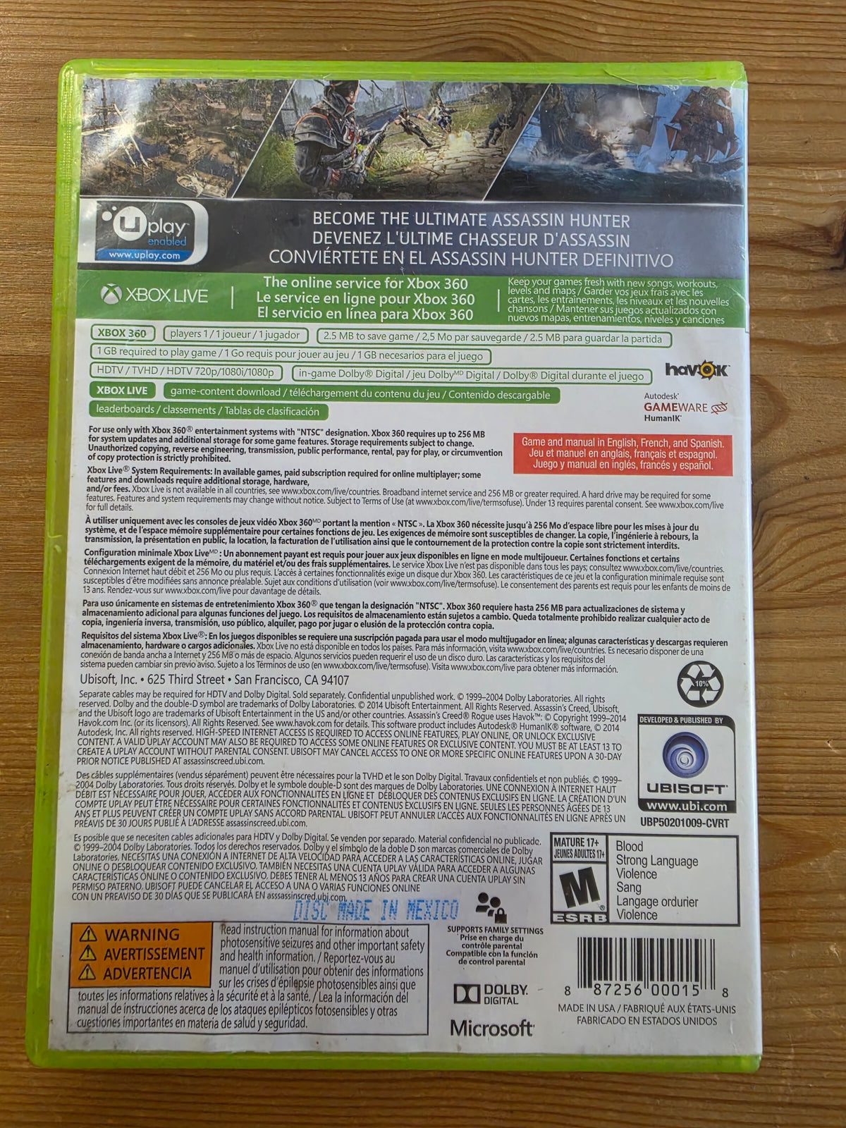 Assassin's Creed: Rogue | Microsoft Xbox 360 (2014)