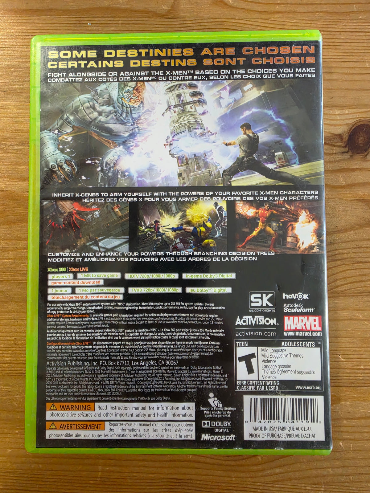 X-Men: Destiny | Microsoft Xbox 360 (2011)