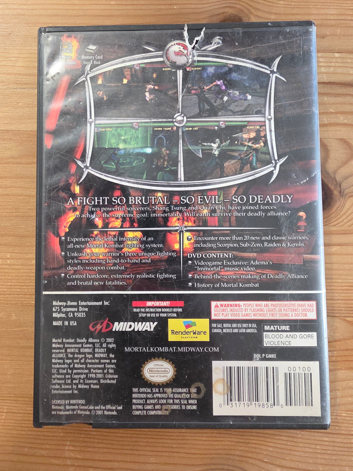 Mortal Kombat: Deadly Alliance | Nintendo GameCube (2002)