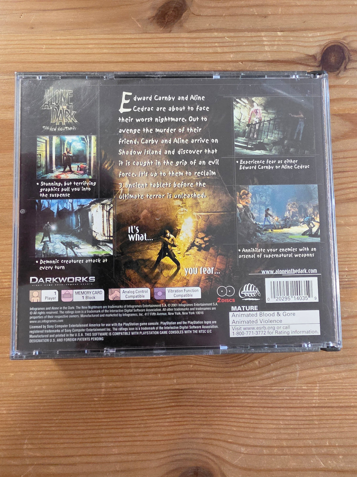 Alone in the Dark The New Nightmare | Sony PlayStation 1 (2001)