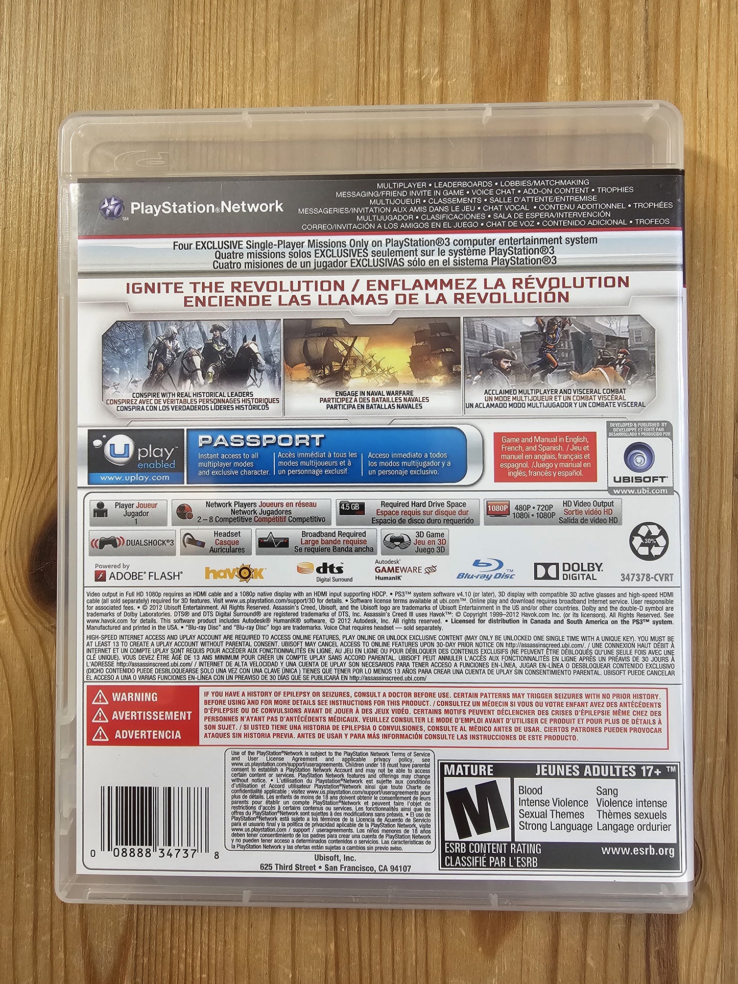 Assassin's Creed III 3 | Sony PlayStation 3