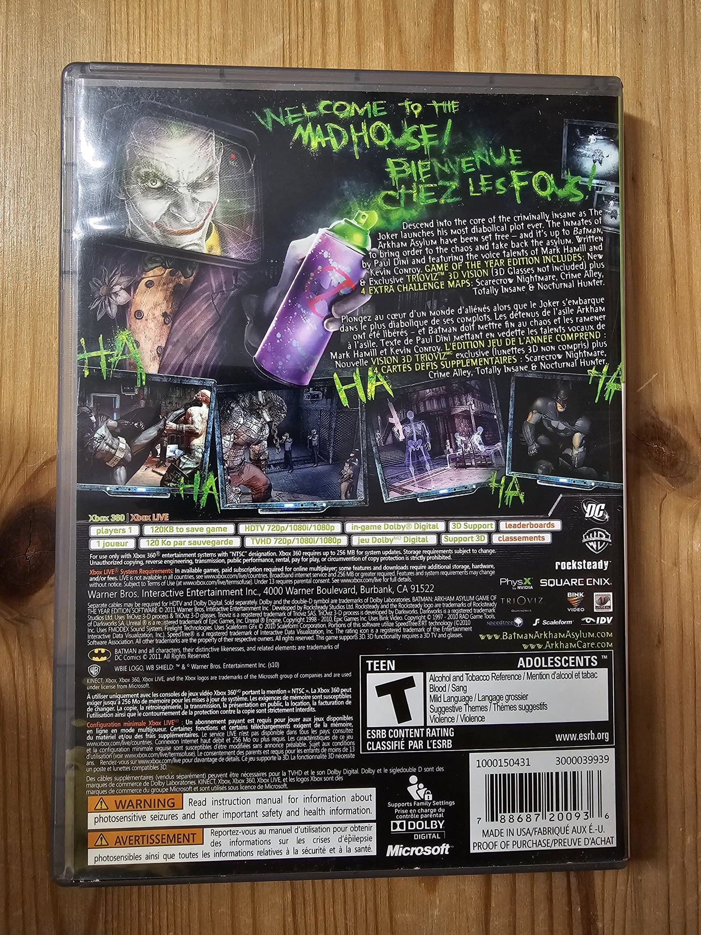Batman: Arkham Asylum | Microsoft Xbox 360 (2010)