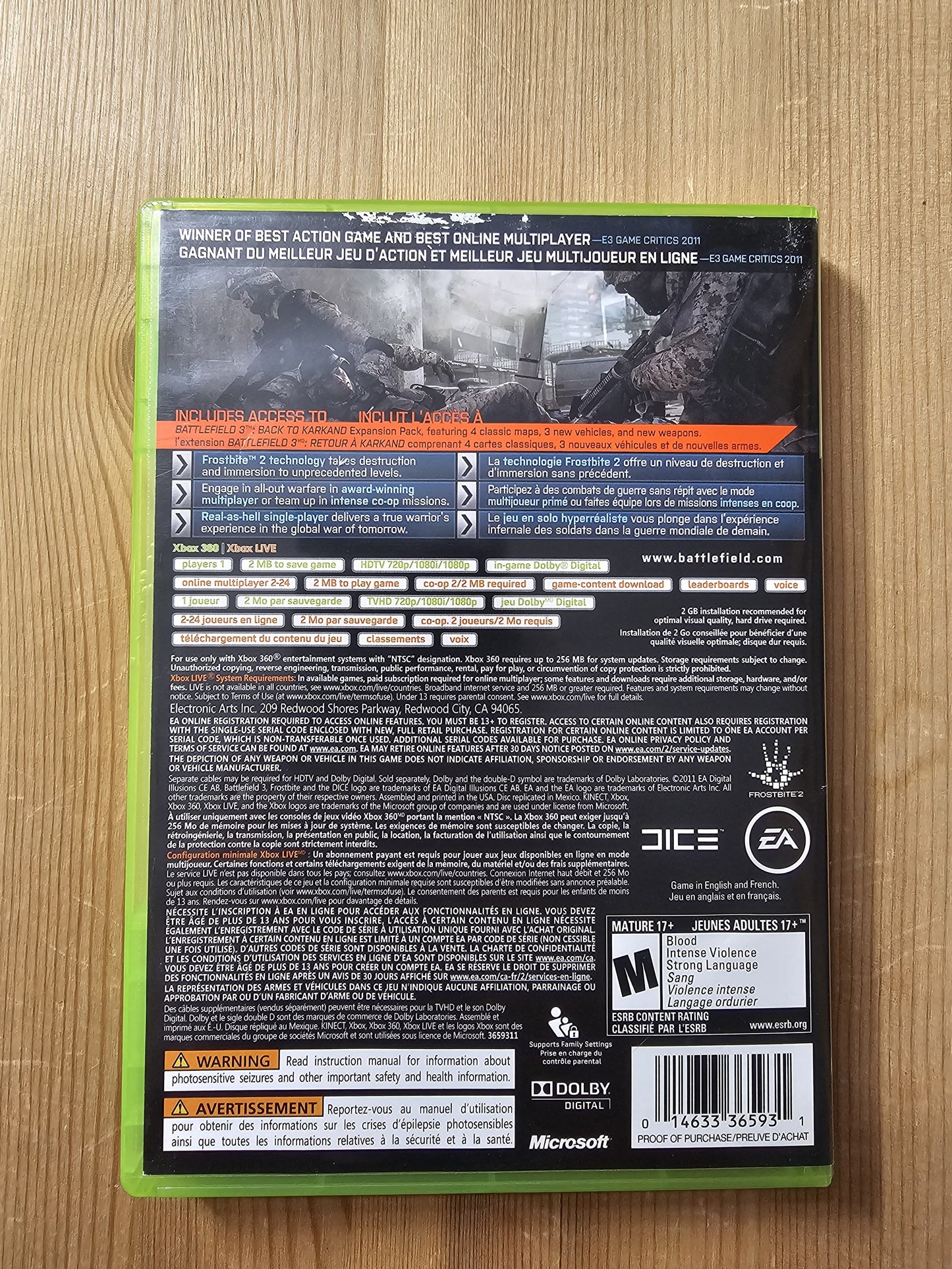Battlefield 3 [Limited Edition] | Microsoft Xbox 360, (2011)