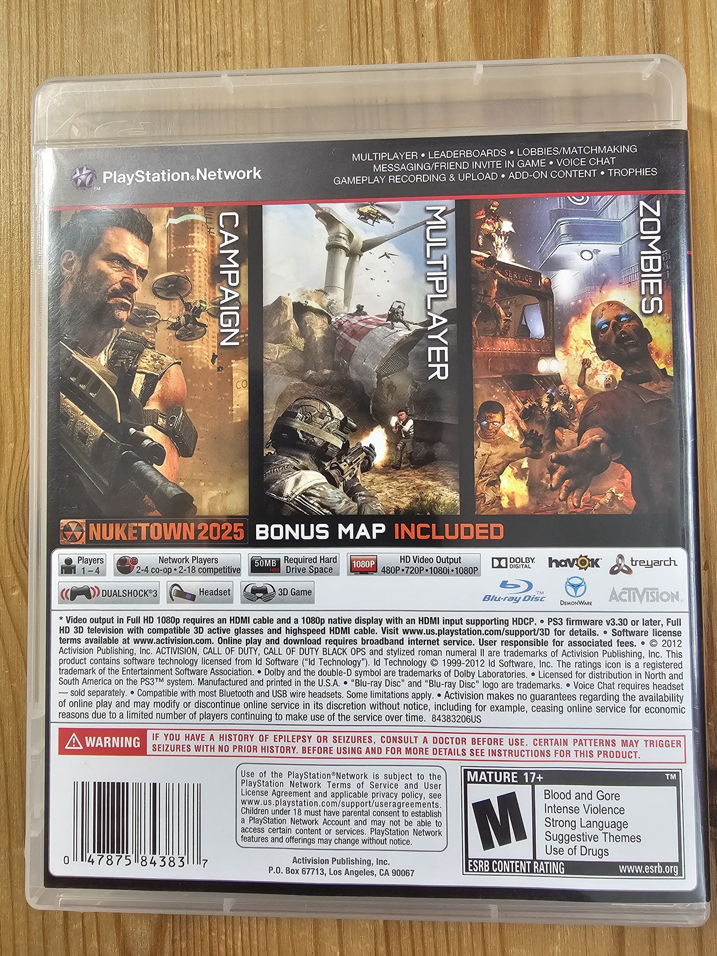 Call of Duty: Black Ops II  | Sony PlayStation 3 (2012)