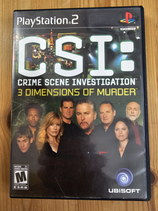CSI: Crime Scene Investigation: 3 Dimensions of Murder | Sony PlayStation 2