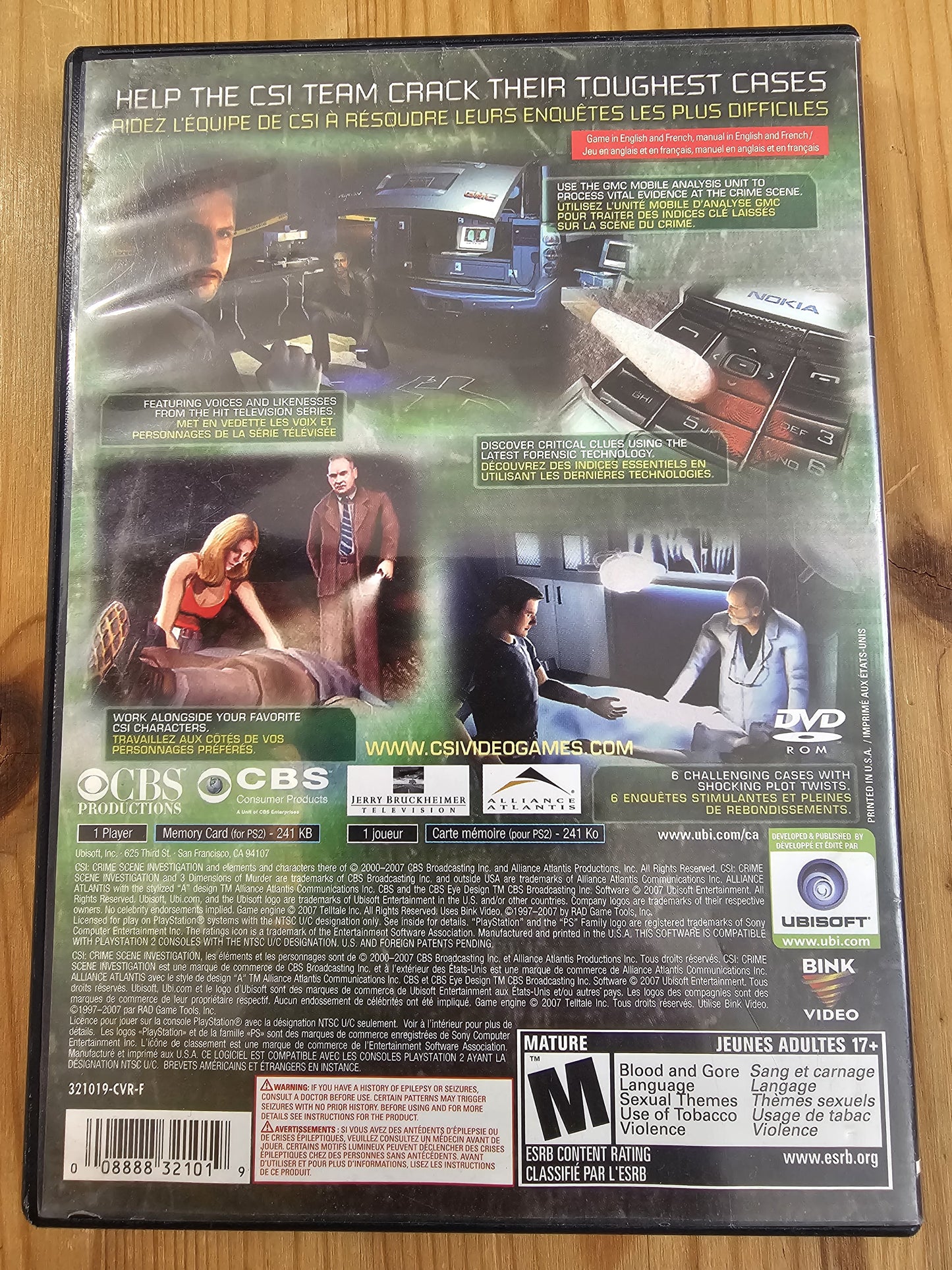 CSI: Crime Scene Investigation: 3 Dimensions of Murder | Sony PlayStation 2