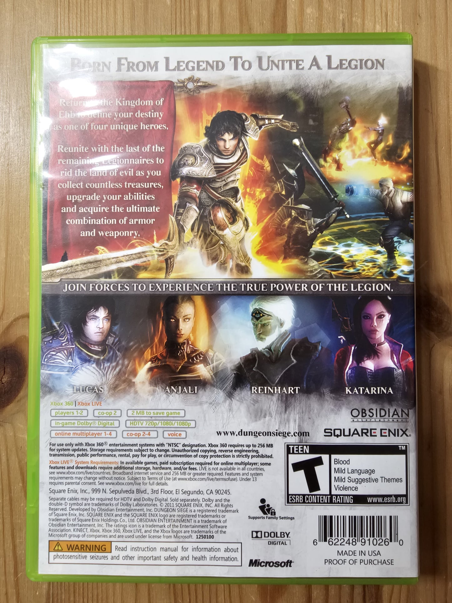 Dungeon Siege III 3 | Microsoft Xbox 360