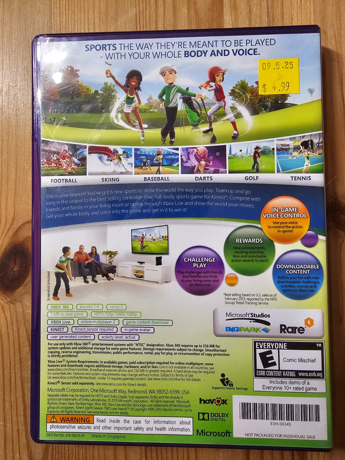 Kinect Sports Season 2 | Microsoft Xbox 360