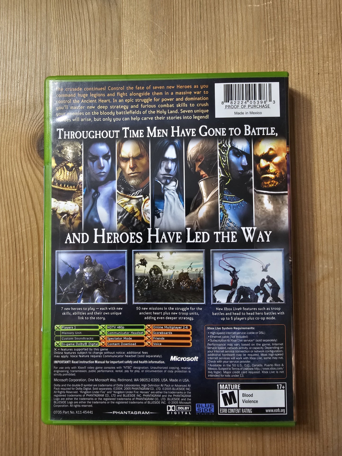 Kingdom Under Fire: Heroes | Microsoft Xbox (2005)
