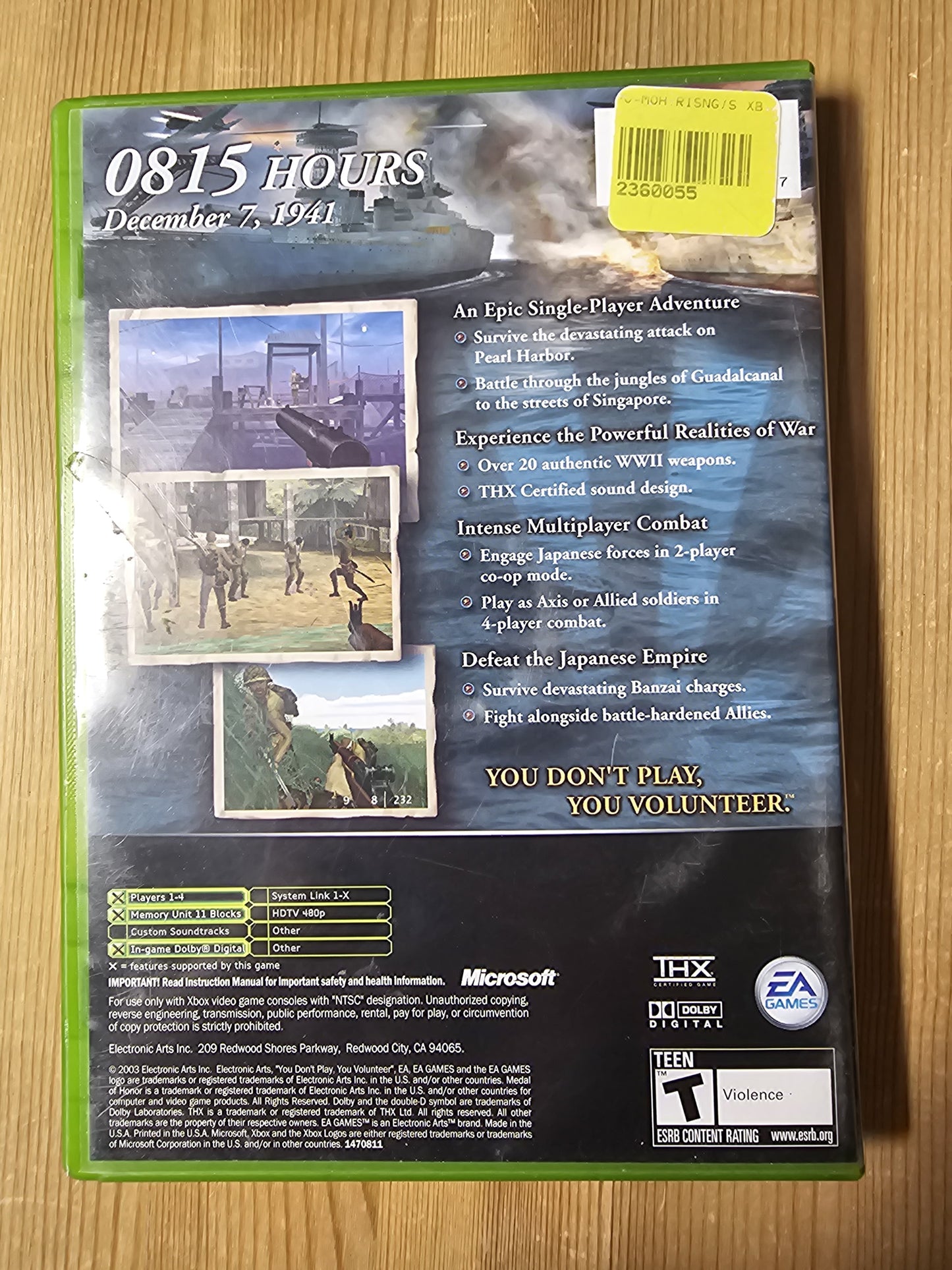 Medal of Honor: Rising Sun | Microsoft Xbox (2003)