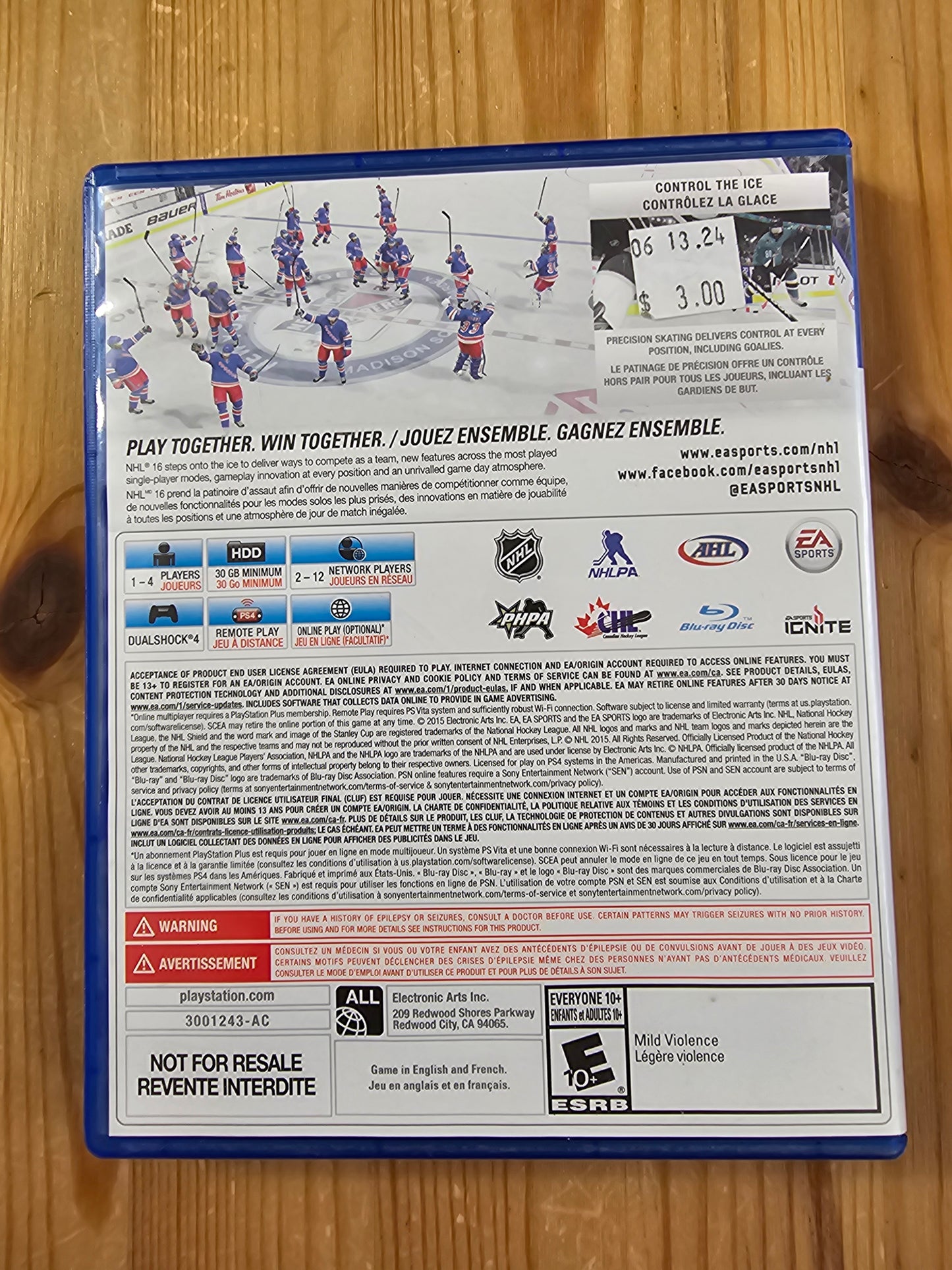 NHL 16 | Sony PlayStation 4