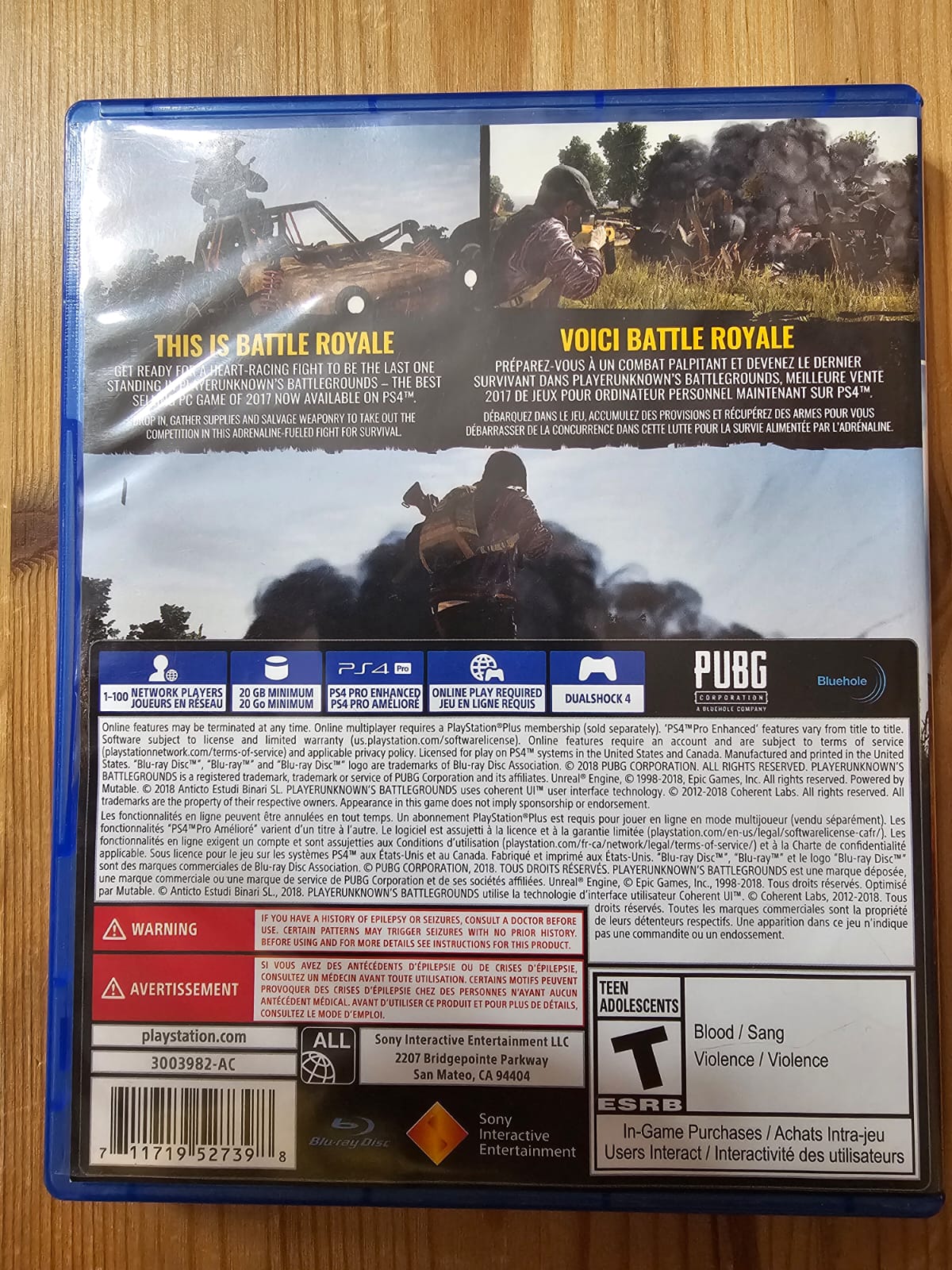 Player Unknown's Battlegrounds PUBG | Sony PlayStation 4 (2018)