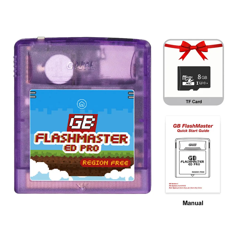 2500 in 1 OS V4 GB Pro Flashmaster Cartridge Game Card For Gameboy/Gameboy Color/GBA SP