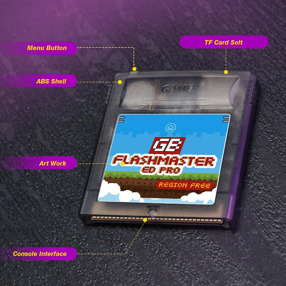 2500 in 1 OS V4 GB Pro Flashmaster Cartridge Game Card For Gameboy/Gameboy Color/GBA SP