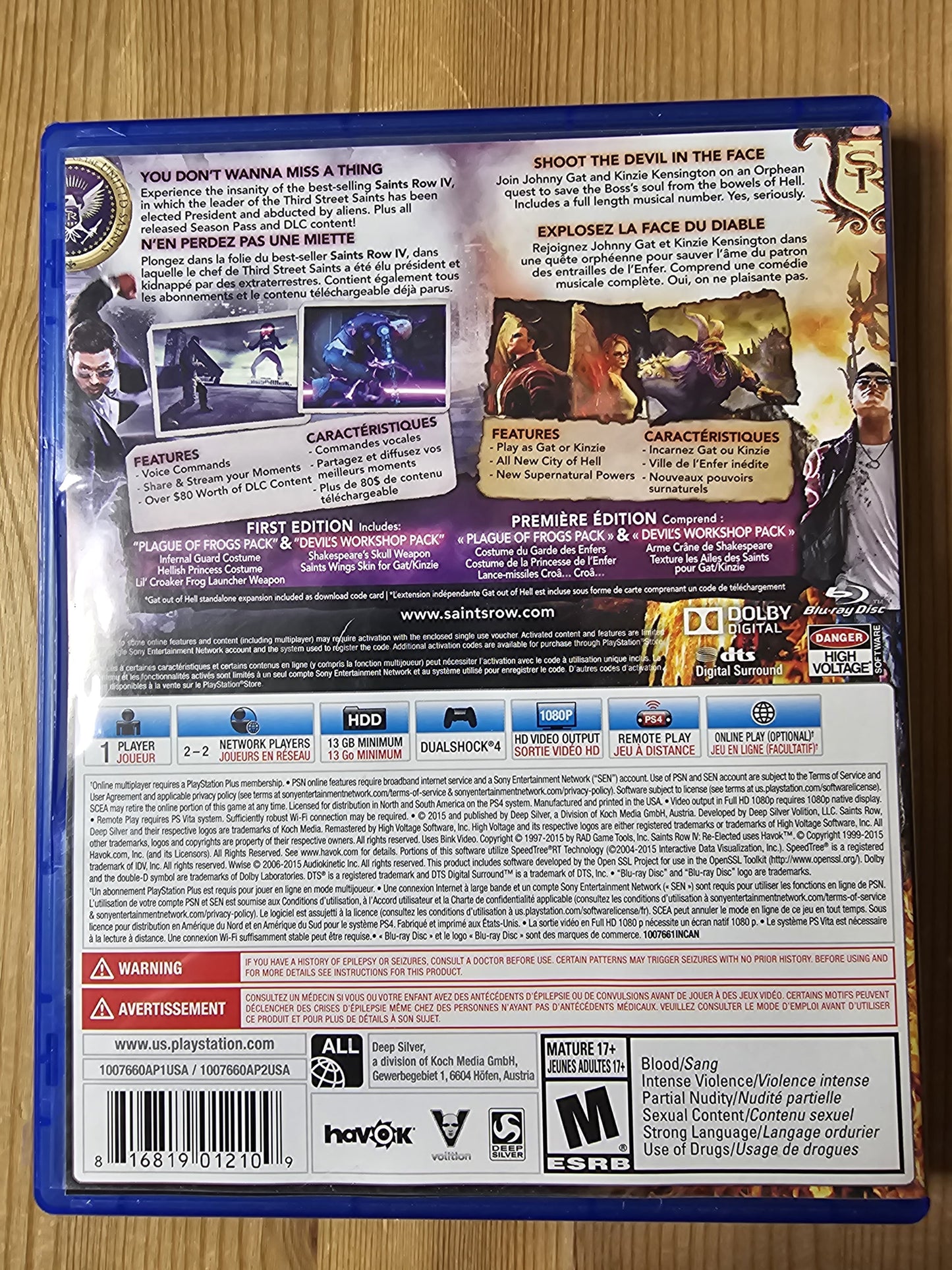 Saints Row IV: Re-Elected & Gat Out of Hell (Sony PlayStation 4 (2015)
