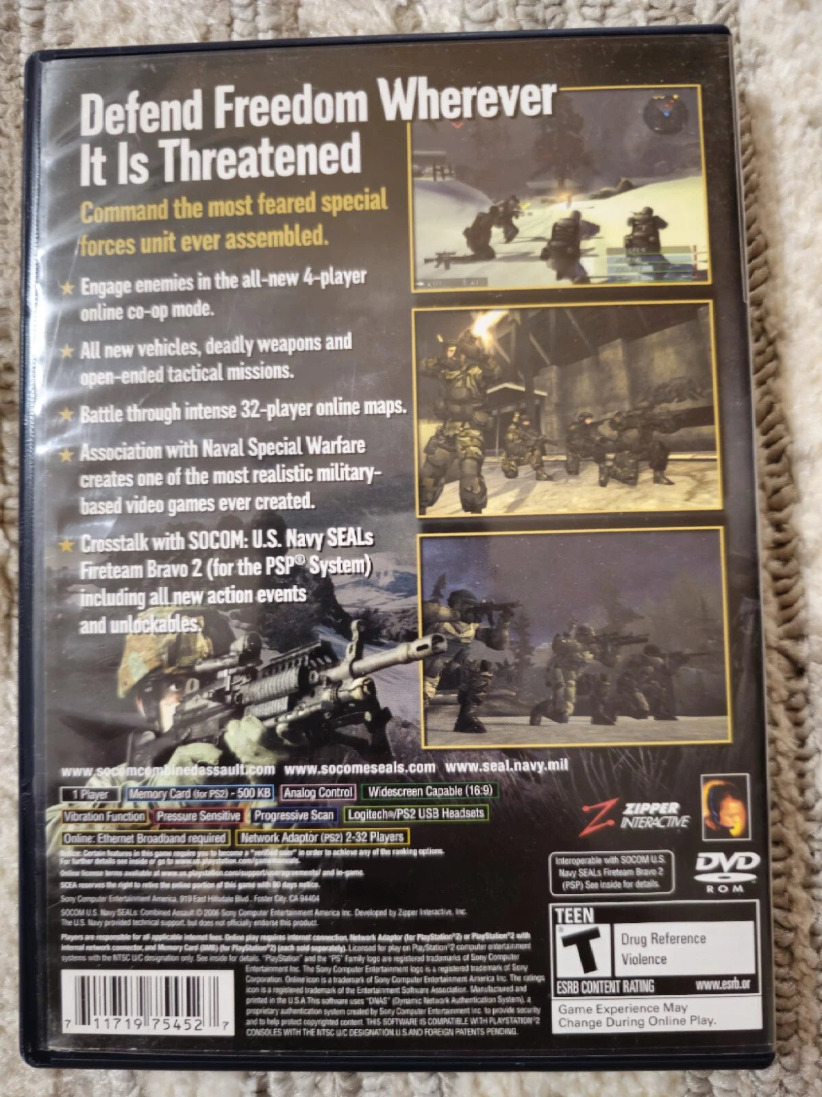 SOCOM: U.S. Navy SEALs Combined Assault | Sony PlayStation 2 (2006)