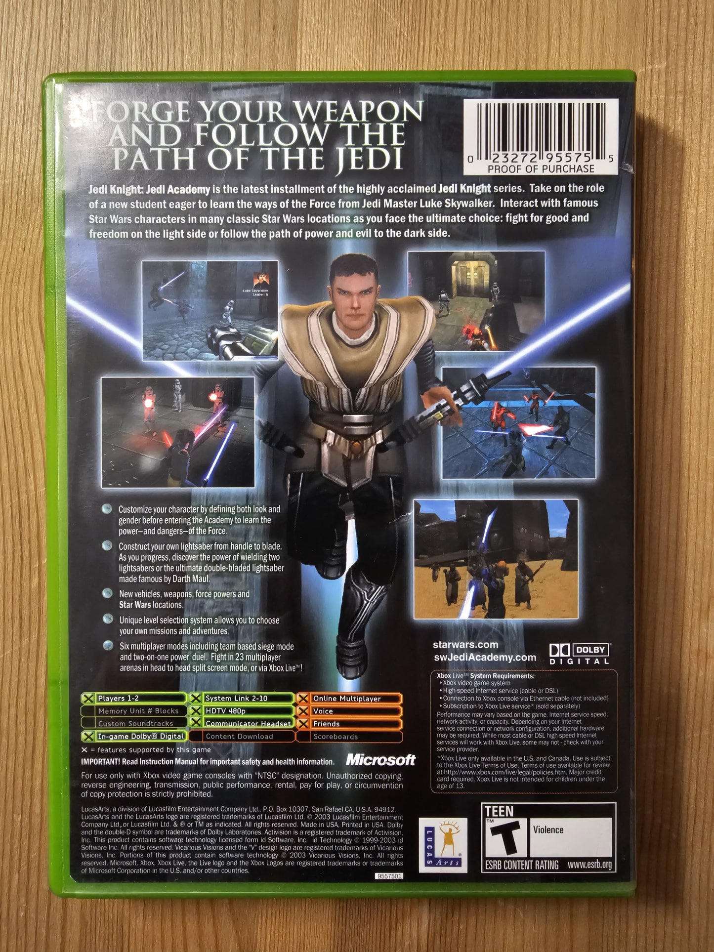 Star Wars Jedi Knight: Jedi Academy | Microsoft Xbox